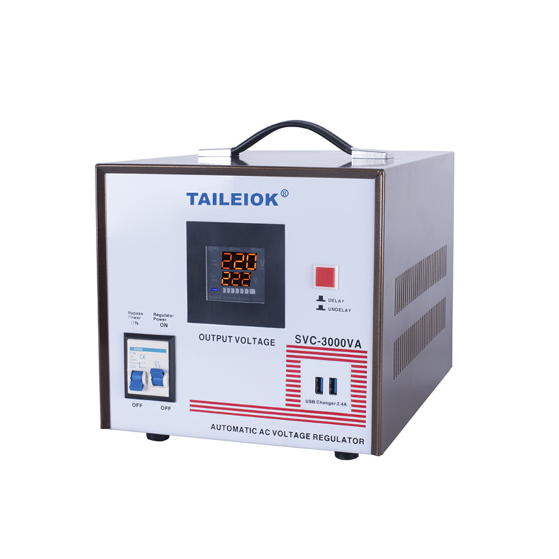 SVC-3000VA Digital Display +2USB 110V 220V Automatic Voltage Stabilizer