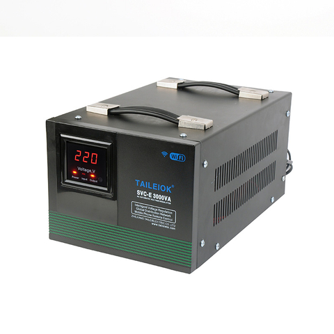 SVC-E 1000VA WIFI intelligent voltage stabilizer white design Motor jammed protection