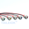 TAILEIOK 6mm Mini Metal Indicator Light Flat Head Waterproof Pilot Lamp 12v Mini Led Indicator Lights Led Panel Light