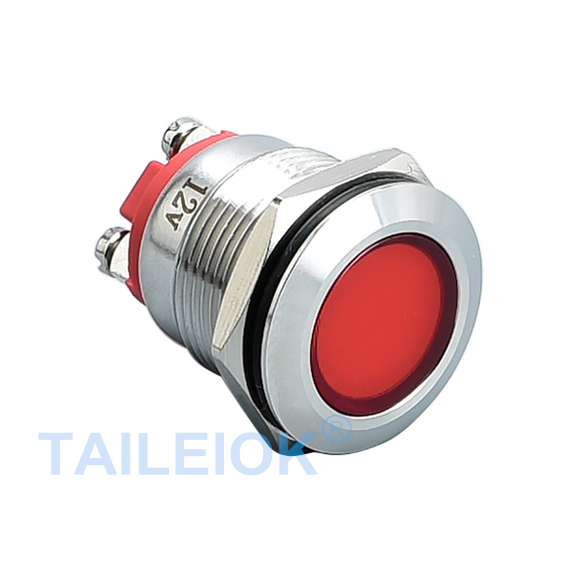 19mm Waterproof Pilot Lamp Signal LED Indicator Lights With Screw Terminal