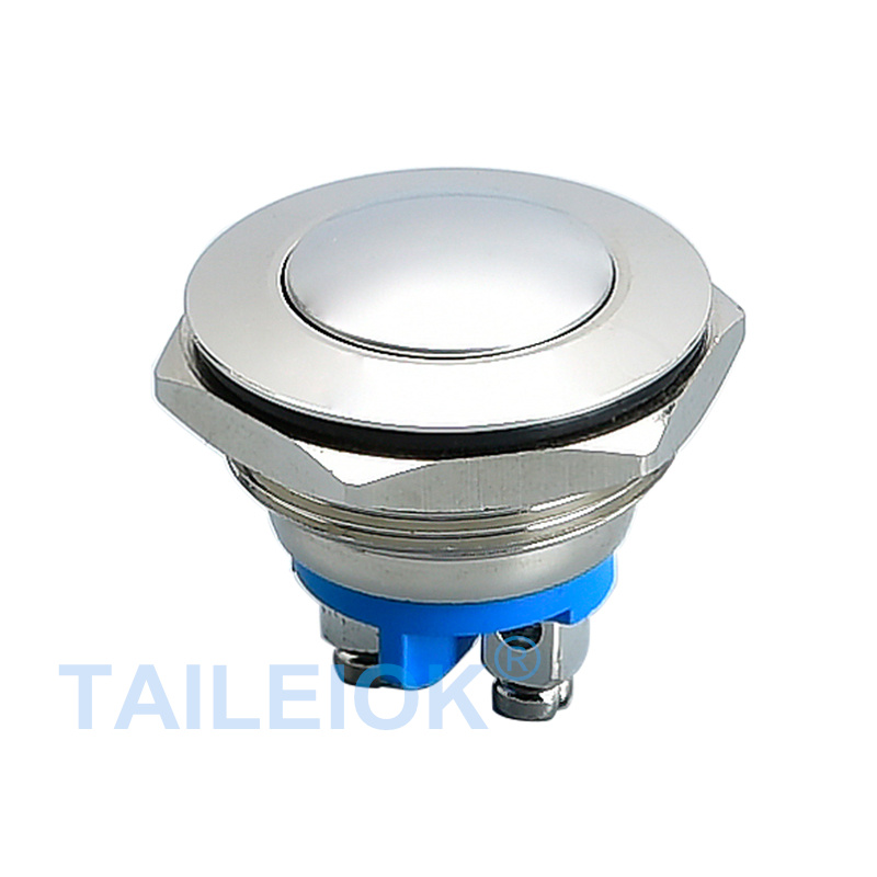 22mm Reset Screw Metal Push Button Switch