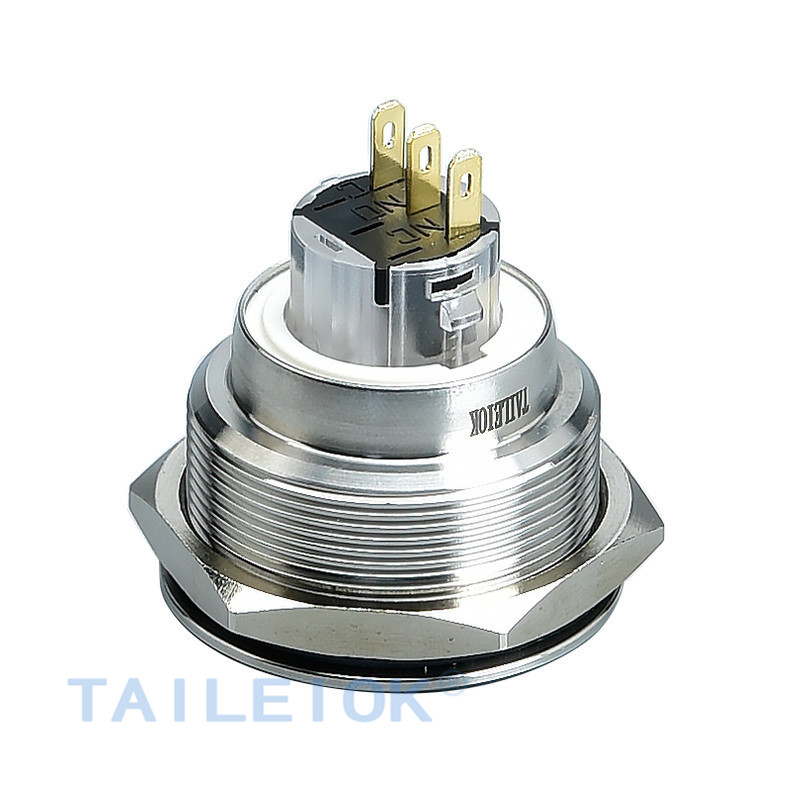 30mm 3/5 Pin Stainless Steel Waterproof Push Button Switch