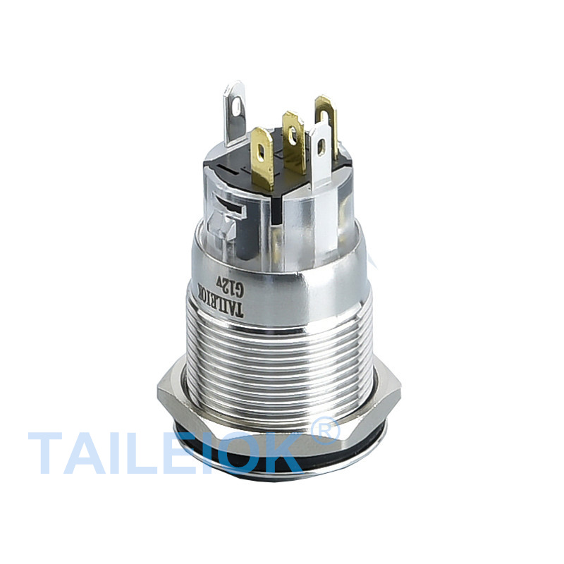 19MM Metal Stainless Steel/Brass Nickel Plated/Aluminum Oxide Push Button Switch