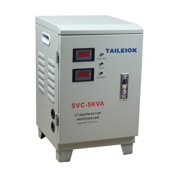 Single Phase Virtical Type Voltage Stabilizer LCD Meter 5KV