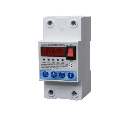 KE/1-63AS 63A Over Under Voltage Protector Adjustable Protector 