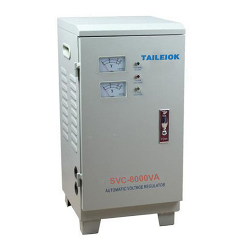 SVC-5KVA to 30KVA Virtical Type Single Phase Servo Type Voltage Stabilizer Analog Meter