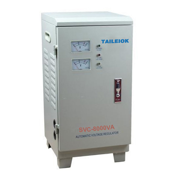SVC-5KVA to 30KVA Virtical Type Single Phase Servo Type Voltage Stabilizer Analog Meter