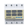 Three Phase Adjustable Over and Under Voltage Protector with Over Current Protection Automatic Recovery Protective Device 63A