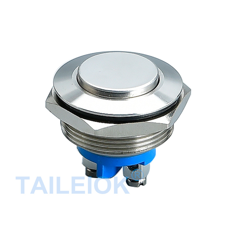 22mm Reset Screw Metal Push Button Switch