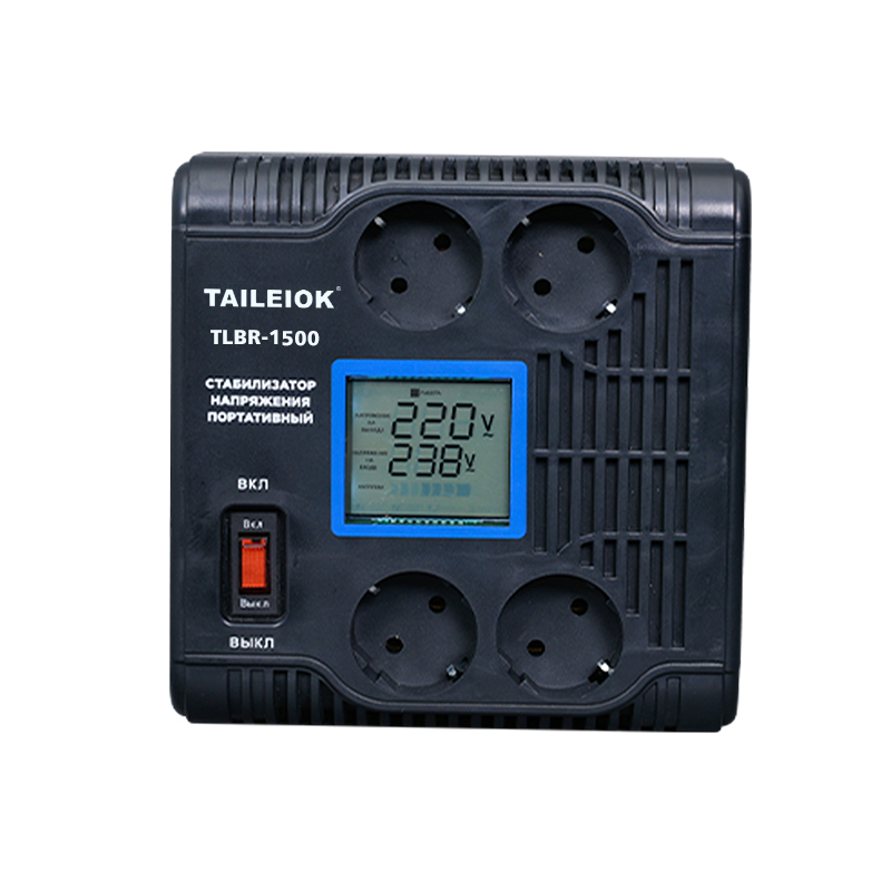1500W LCD display European socket RELAY CONTROL AC automatic voltage stabilizer