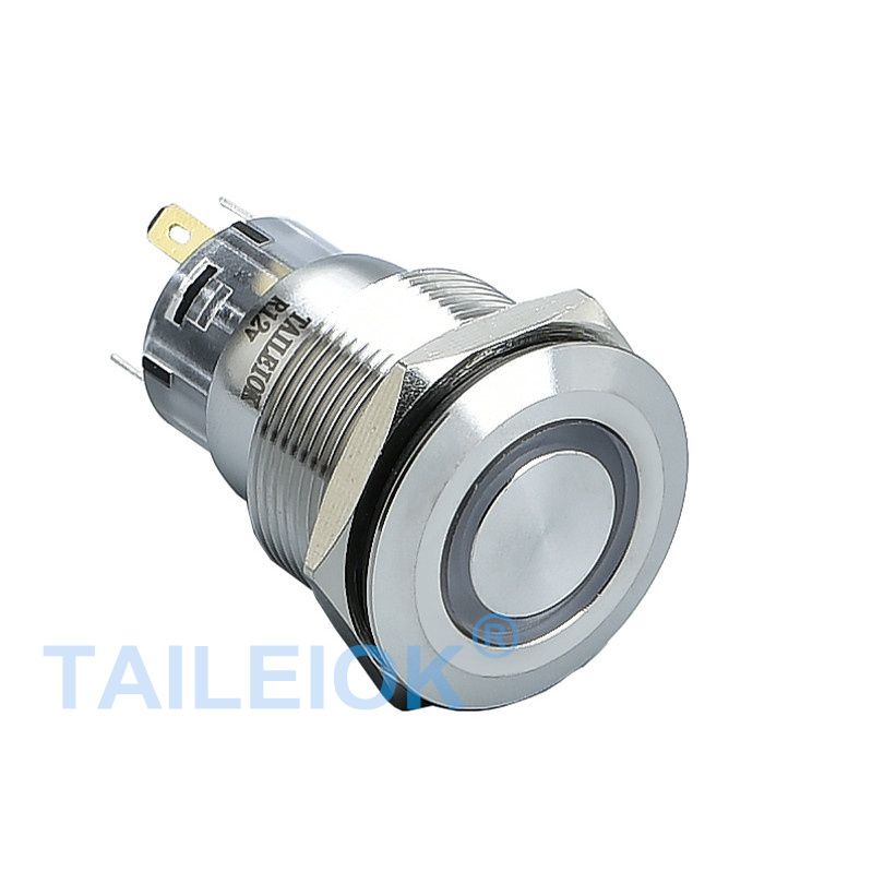 22mm 5 Pin Push Button Switch IP67 5A