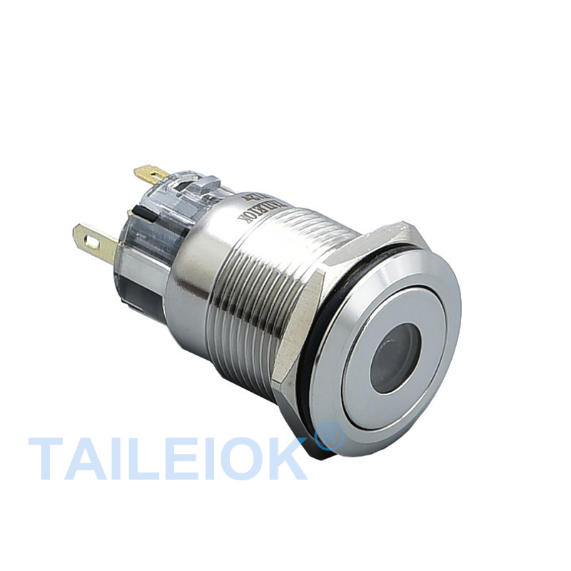 19MM Metal Stainless Steel/Brass Nickel Plated/Aluminum Oxide Push Button Switch