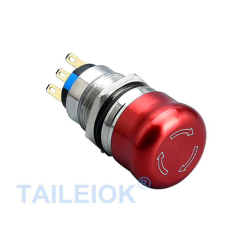 19MM Mushroom Emergency Stop Push Button Switch
