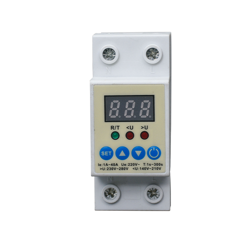 Double Pole 1-63A Automatic Reconnect Over Under Voltage Protector Adjustable Protector De Voltage1