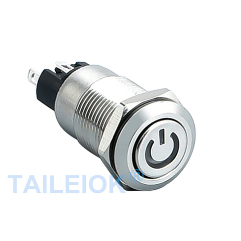 12mm Metal Push Button Switch Illuminated Rest Push Button Switch