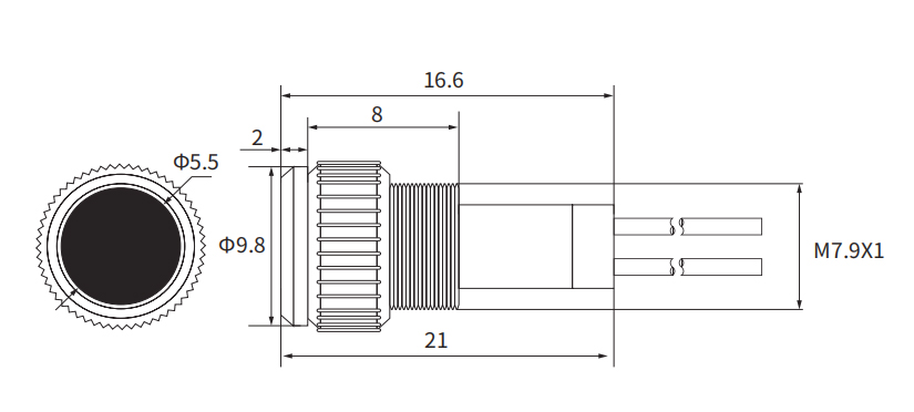 4. TAILEIOK Factory selling 8mm metal red green yellow 12v 24v flat head 220v led indicator light signal lamp